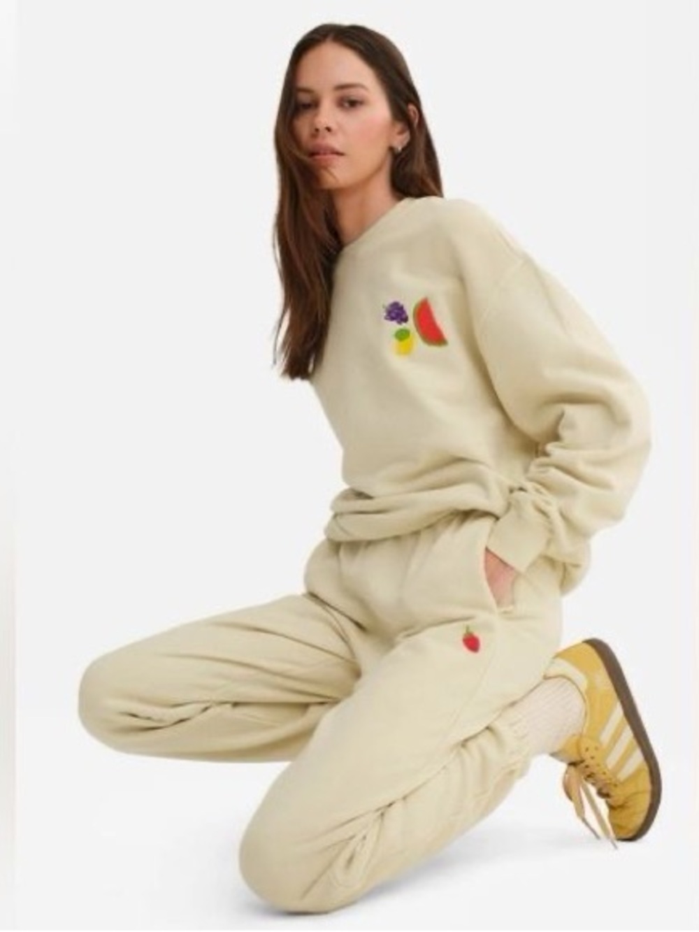 MATE x Lisa Says Gah Organic Fleece Embroidered Relaxed Pocket Sweatpant - Picture 4 of 4